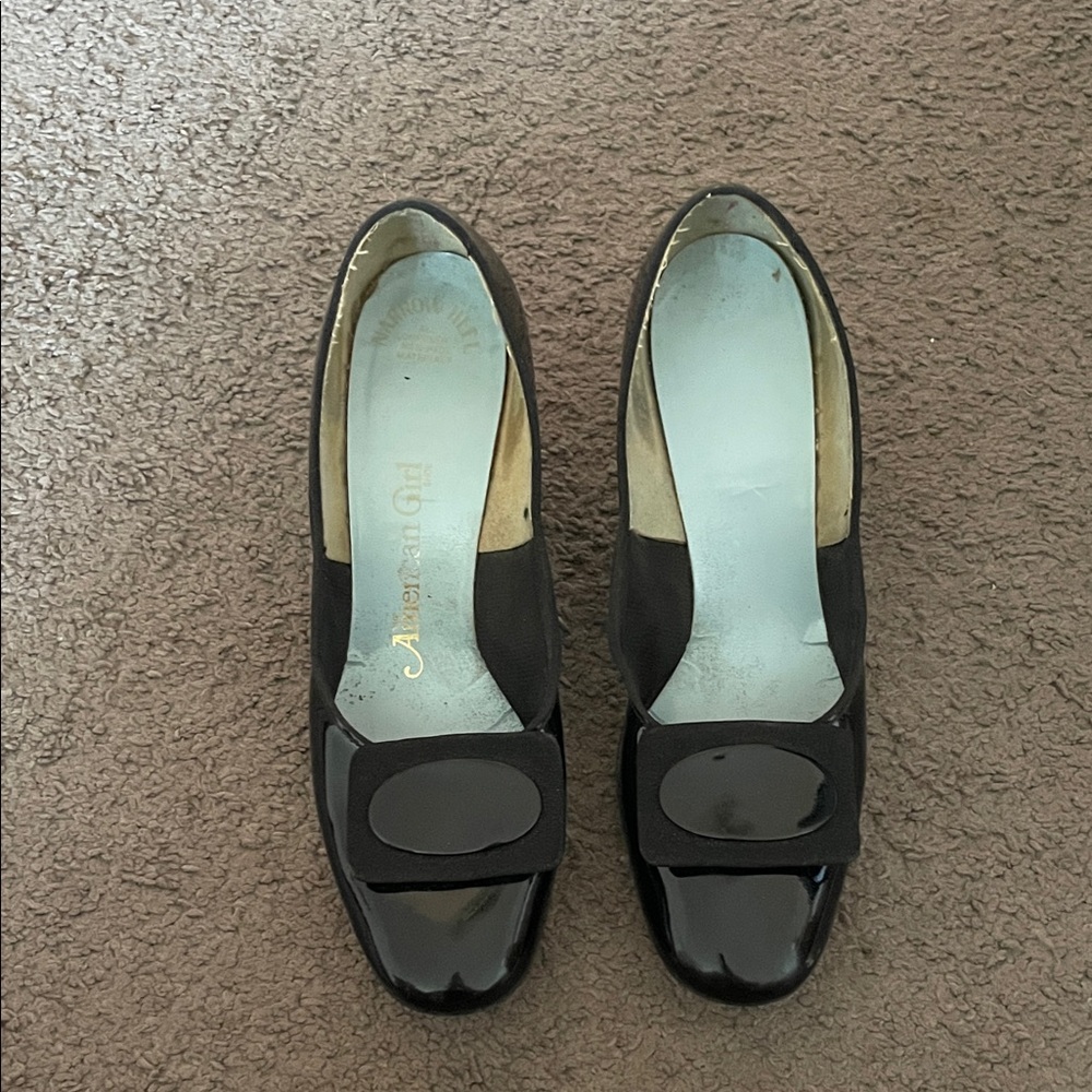 American Girl Glossy Black Heels